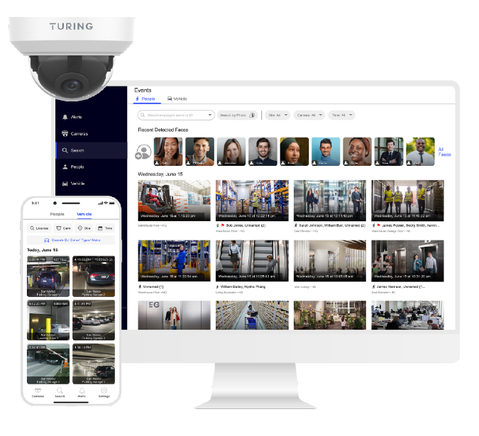 Turing AI cam w Phone Monitoring